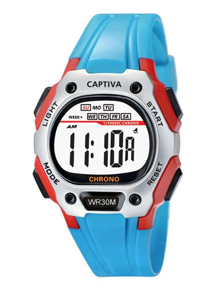 Captiva Digital 30 mt Suya Dayanıklı Işıklı Alarmlı Kronometreli 