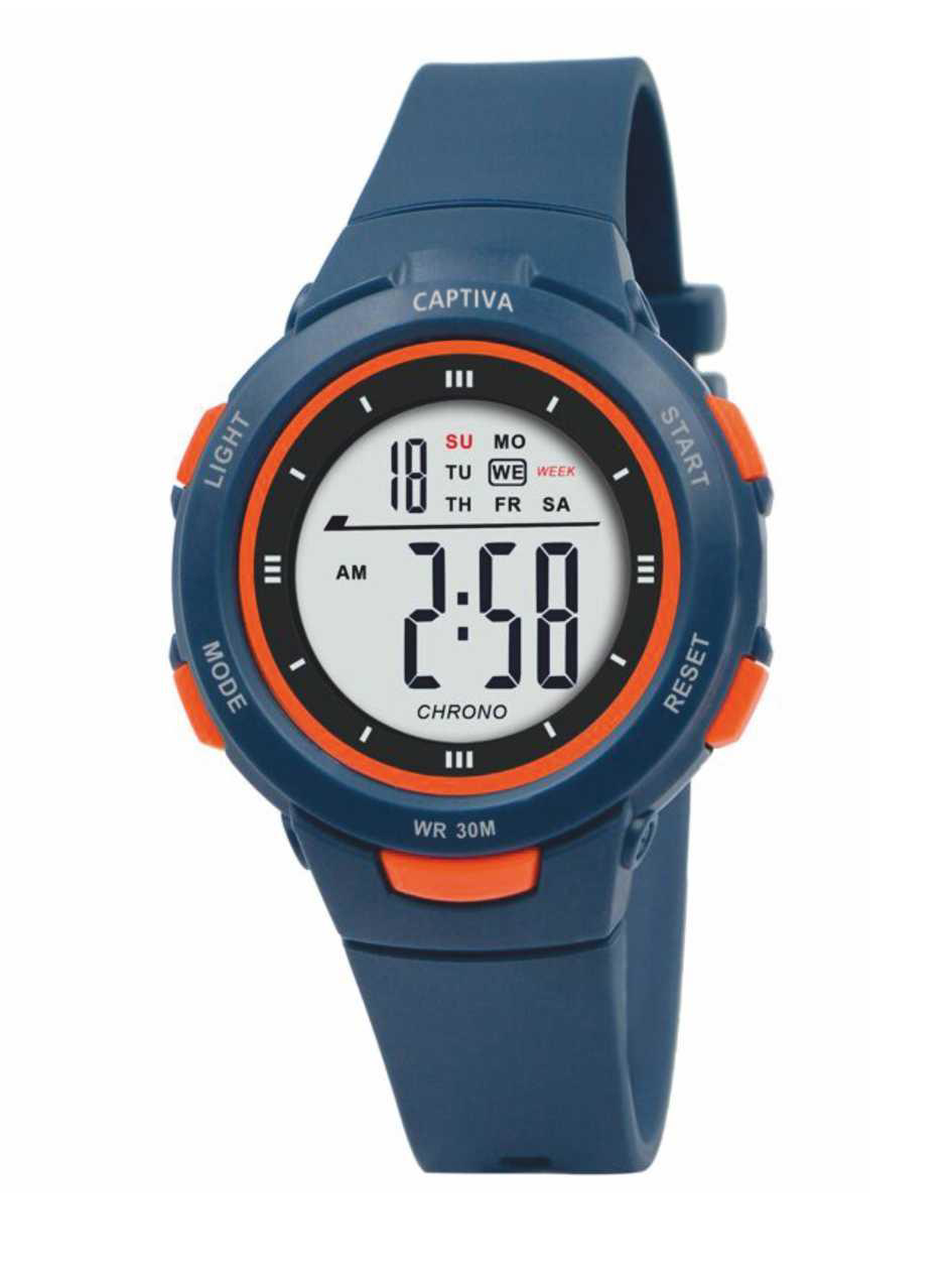 Captiva Digital 30 mt Suya Dayanıklı Işıklı Alarmlı Kronometreli 