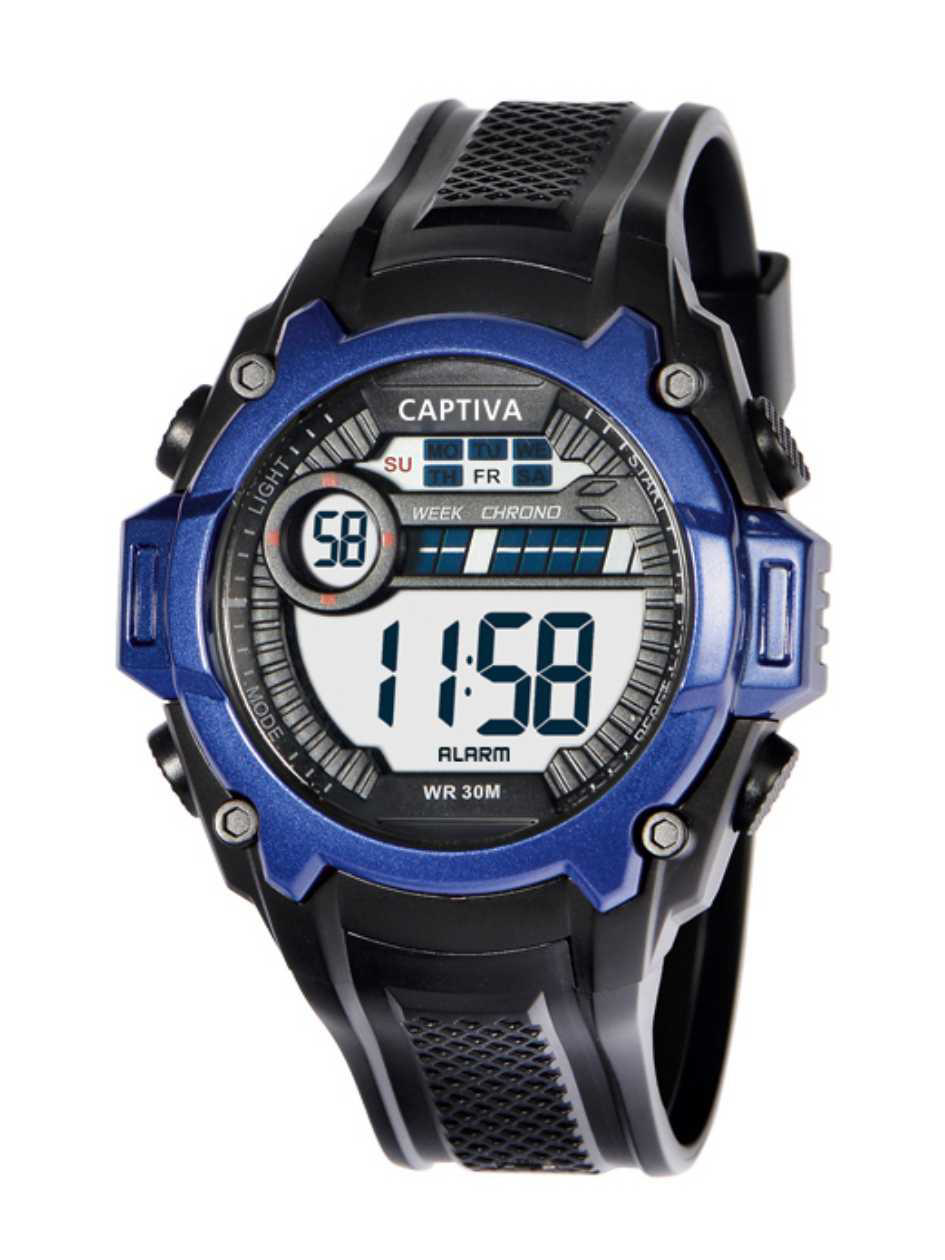 Captiva Digital 30 mt Suya Dayanıklı Işıklı Alarmlı Kronometreli Captiva Digital 30 mt Suya Dayanıklı Işıklı Alarmlı Kronometreli