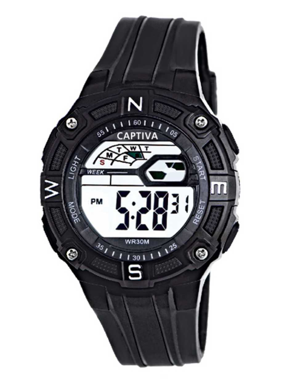 Captiva Digital 30 mt Suya Dayanıklı Işıklı Alarmlı Kronometreli 