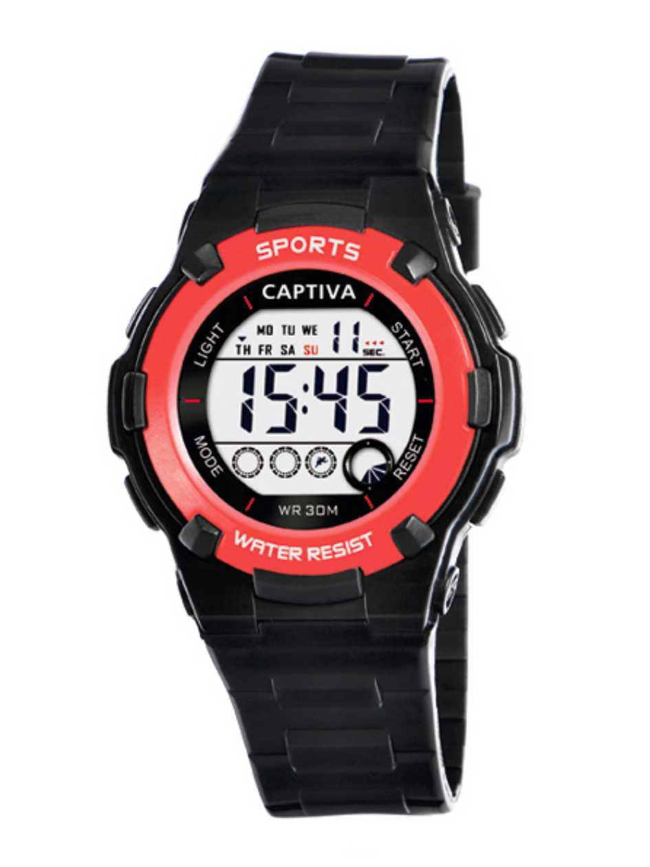 Captiva Digital 30 mt Suya Dayanıklı Işıklı Alarmlı Kronometreli 