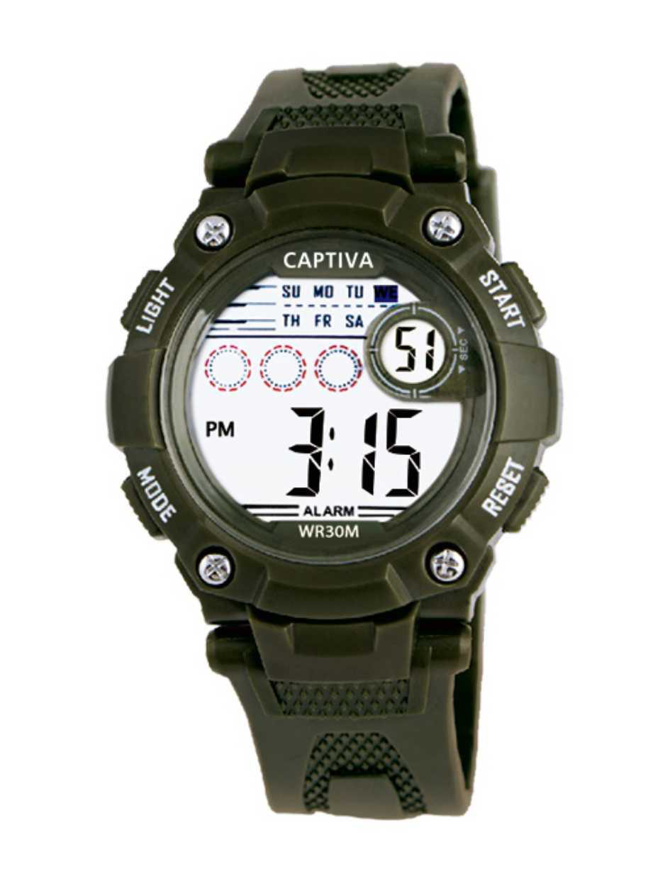Captiva Digital 30 mt Suya Dayanıklı Işıklı Alarmlı Kronometreli 