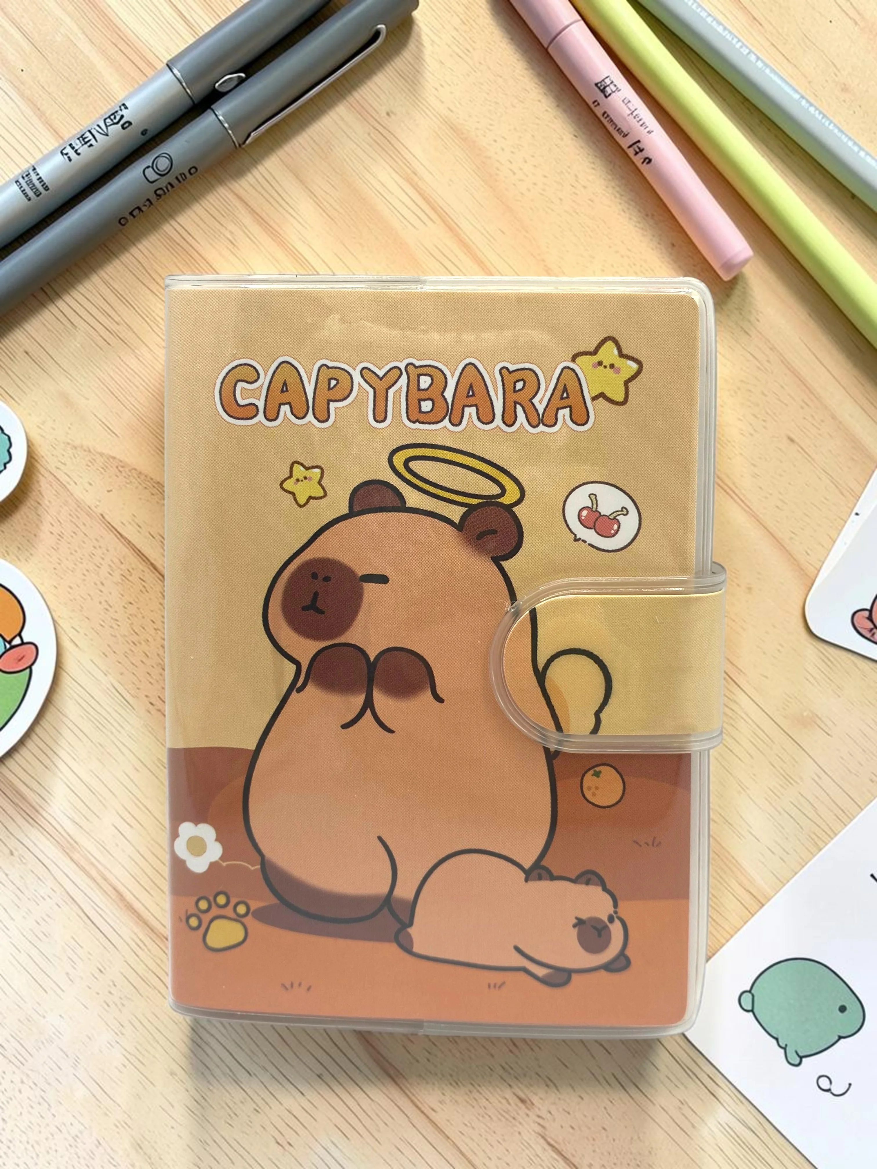 Capybara A7 Not Defteri , Çıt Çıtlı Cep Defteri - Melek Capybara
