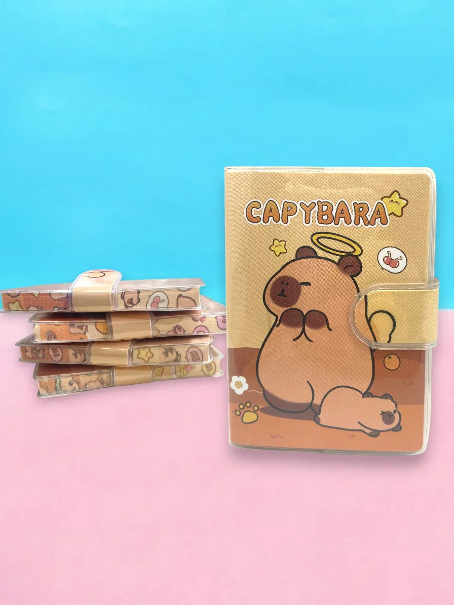 Capybara A7 Not Defteri , Çıt Çıtlı Cep Defteri - Melek Capybara