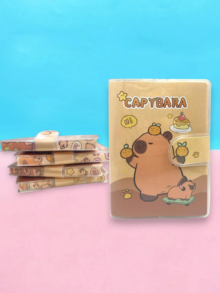 Capybara A7 Not Defteri , Çıt Çıtlı Cep Defteri - Kaykaylı Capyba