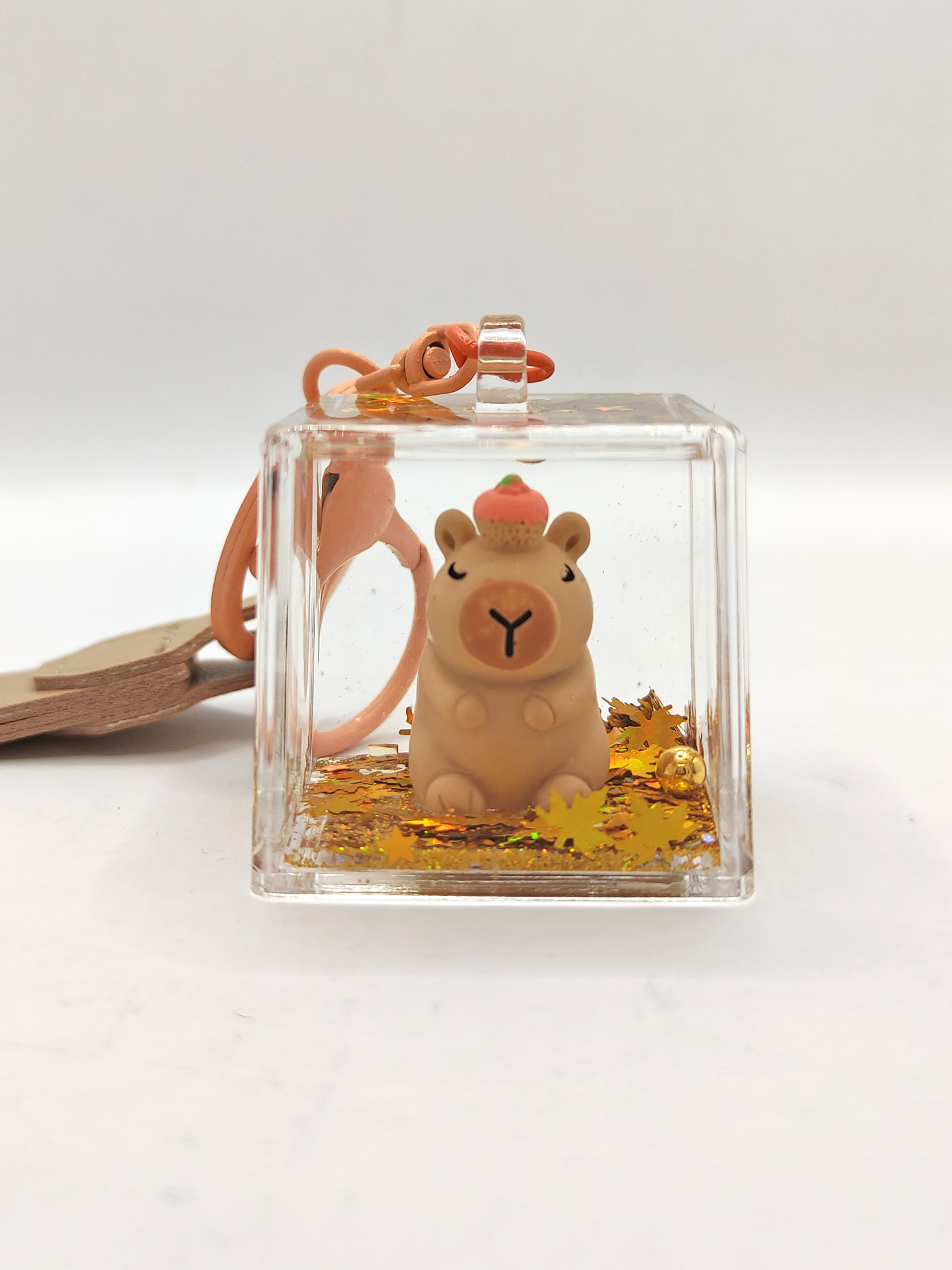 Limmy Capybara Anahtarlik Kapibara Sulu Pullu Küp Anahtarlik - Cupcake