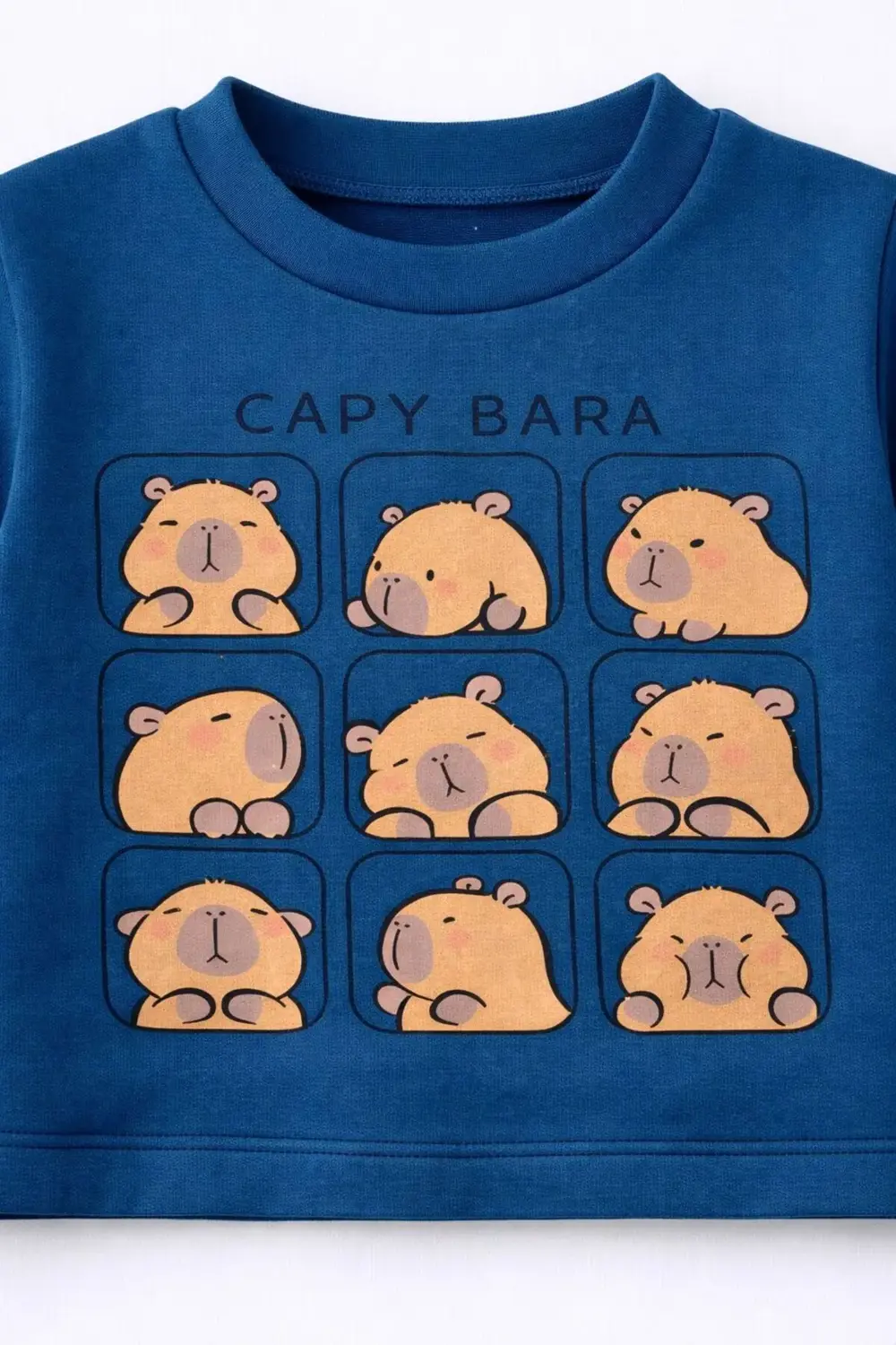 Capybara Desenli Bebek Eşofman Takımı | Unisex | Günlük Rahat | 9