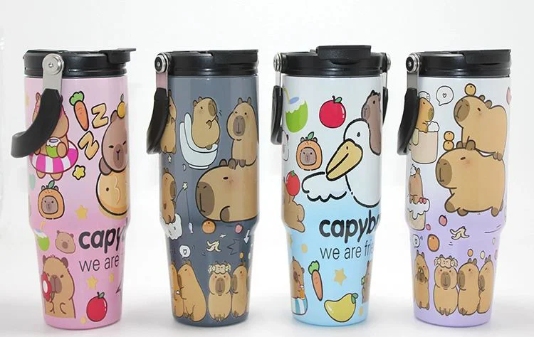 Capybara Desenli Isı Muhafazalı Pipetli Dev Çelik Tumbler - 25*7 Cm Termos Kupa Fiyatı, Yorumları ve Özellikleri