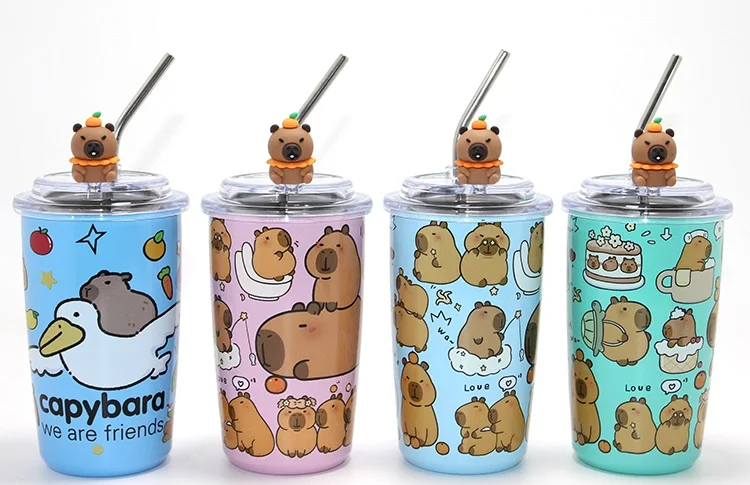 Capybara Figürlü Isı Muhafazalı Metal Pipetli Paslanmaz Çelik Kupa Alk4429 Fiyatı, Yorumları ve Özellikleri