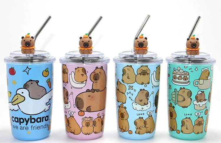 Capybara Figürlü Isı Muhafazalı Pipetli Paslanmaz Çelik Kupa - Alk4429 Fiyatı, Yorumları ve Özellikleri
