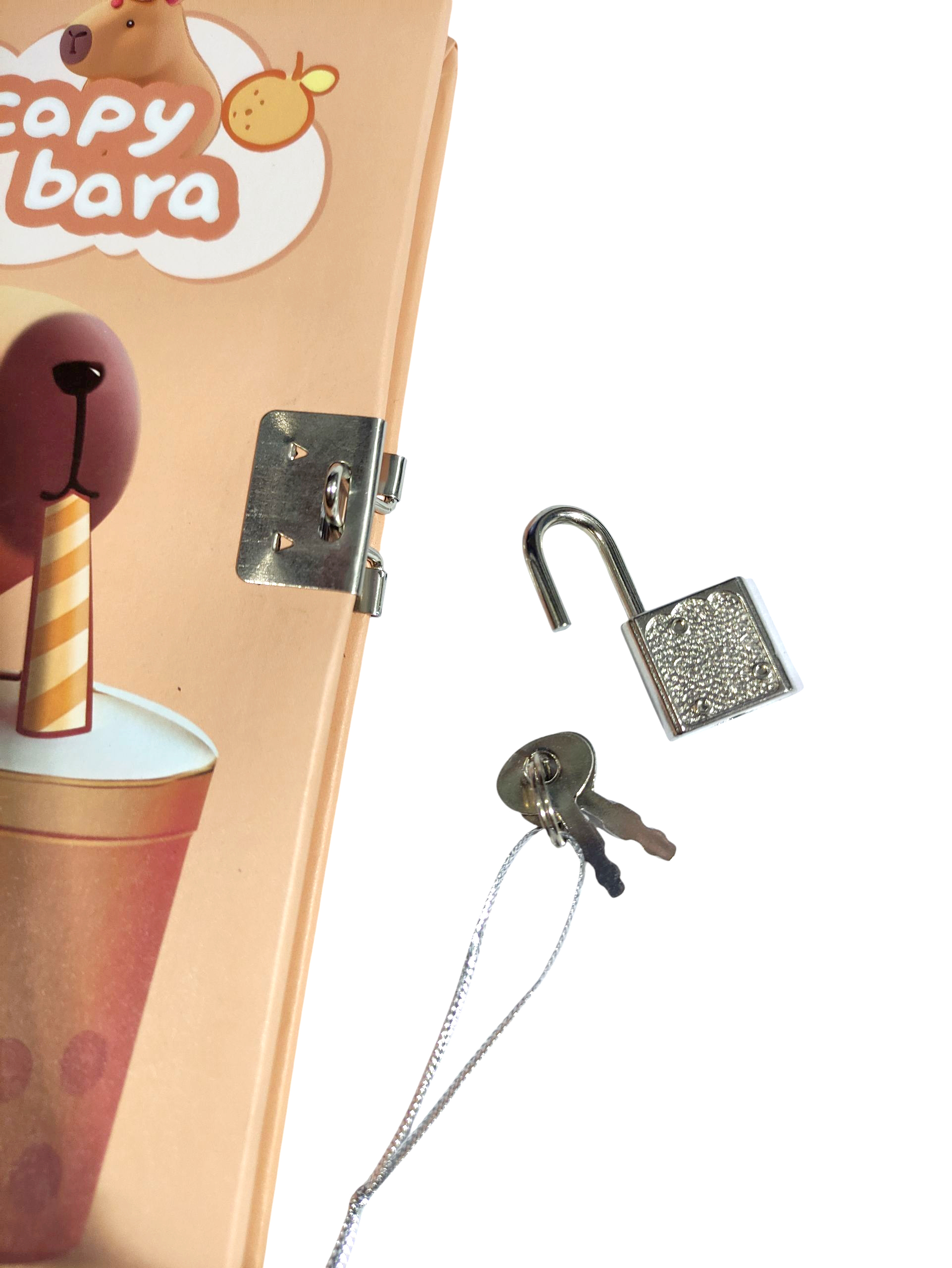 Capybara Hatıra Defteri (Günlük) Kilitli Defter 80 yaprak - Bubbl