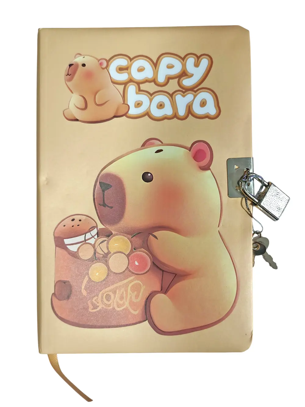 Capybara Hatıra Defteri (Günlük) Kilitli Defter 80 yaprak - Oyunc Capybara Hatıra Defteri (Günlük) Kilitli Defter 80 yaprak - Oyunc