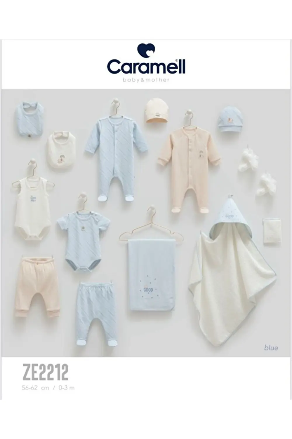 Caramell %100 Pamuk Basic 14'lü Hastane Çıkış Seti CRML.ZE2212