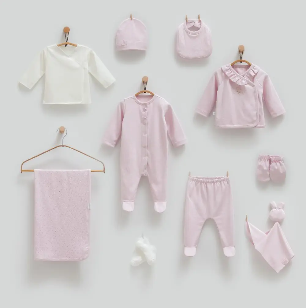 Caramell %100 Pamuk Cute Rabbit 10'lu Hastane Çıkış Seti CRML.ZK1