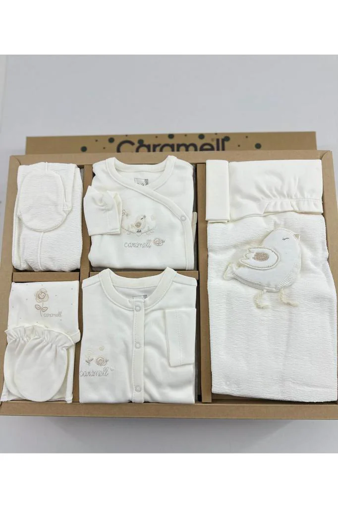 Caramell %100 Pamuk Happy Spring 10 Parça Hastane Çıkışı Zıbın Seti Ekru CRML.ZK2277.EKR Fiyatı, Yorumları ve Özellikleri