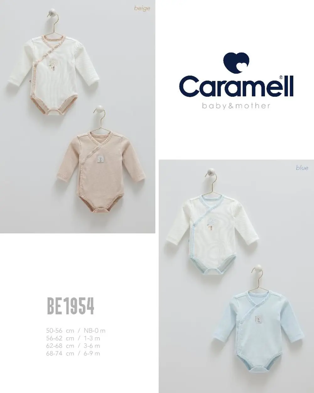 Caramell %100 Pamuk Hello Forest 2'li Bebek Body CRML.BE1954