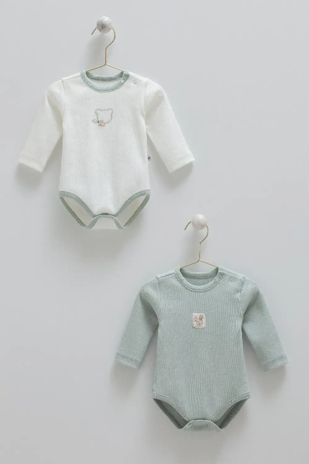 Caramell %100 Pamuk Hello Forest 2'li Bebek Body CRML.BE1955