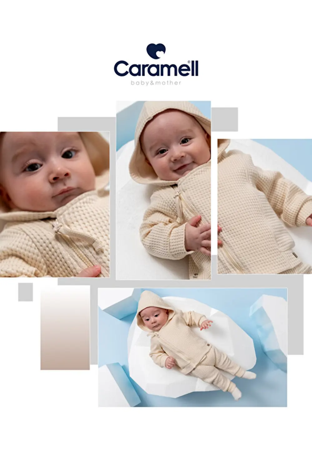 Caramell %100 Pamuk Soft Teddy 3'lü Takım CRML.TKU1863