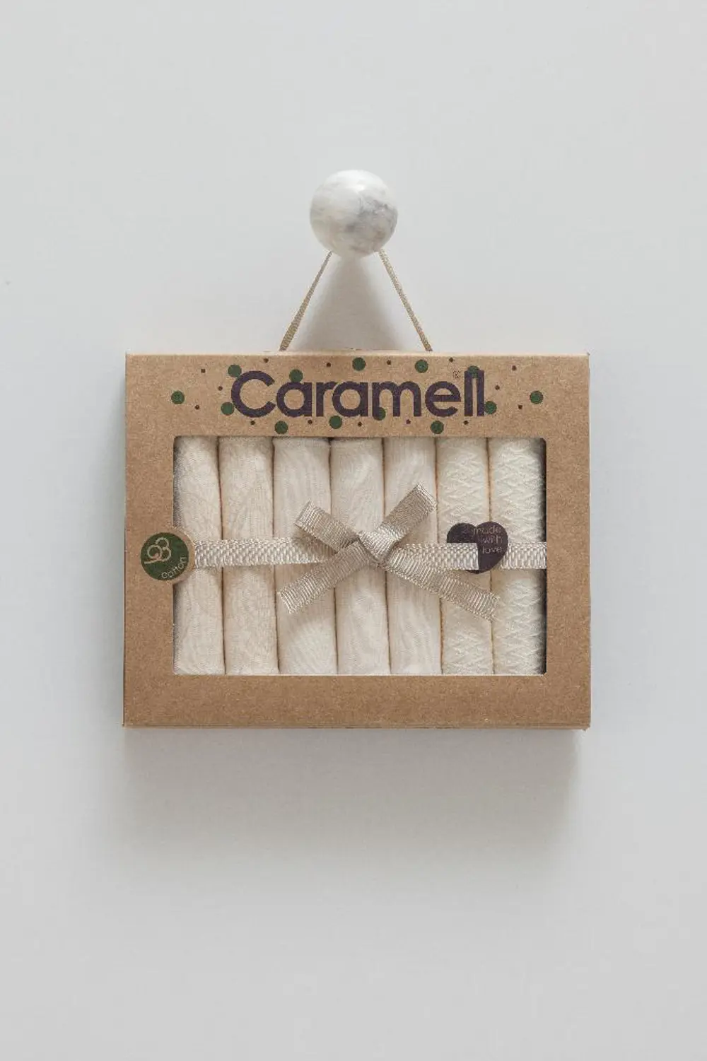 Caramell %100 Pamuk Tiny Lace Mendil CRML.MND1894