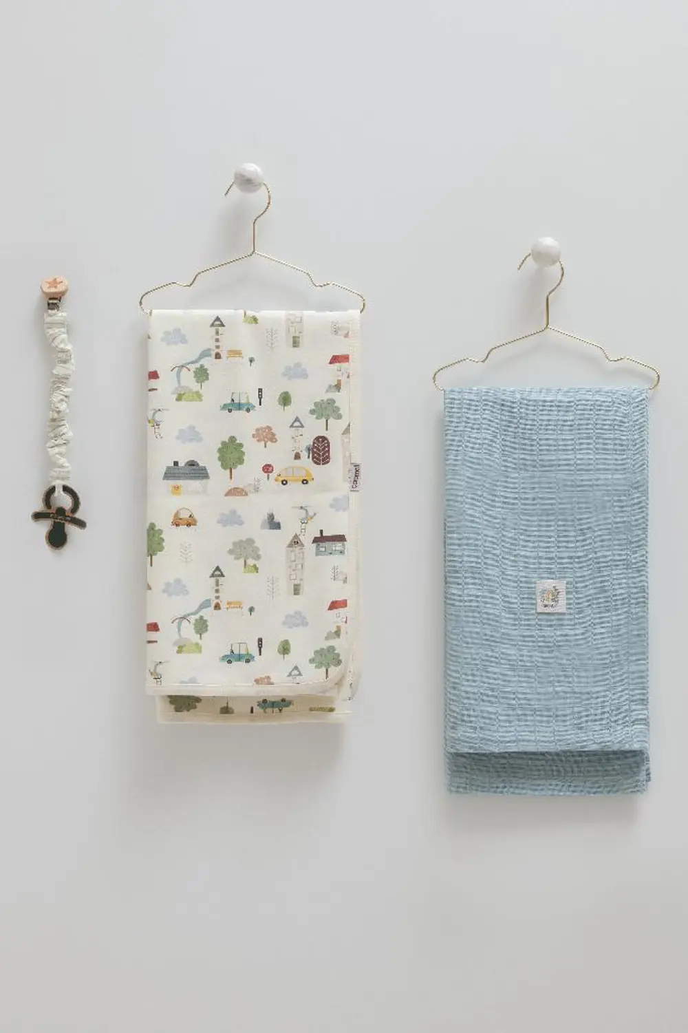 Caramell 3’lü Bebek Seti %100 Pamuk 80-90cm 1 Müslin Battaniye + 