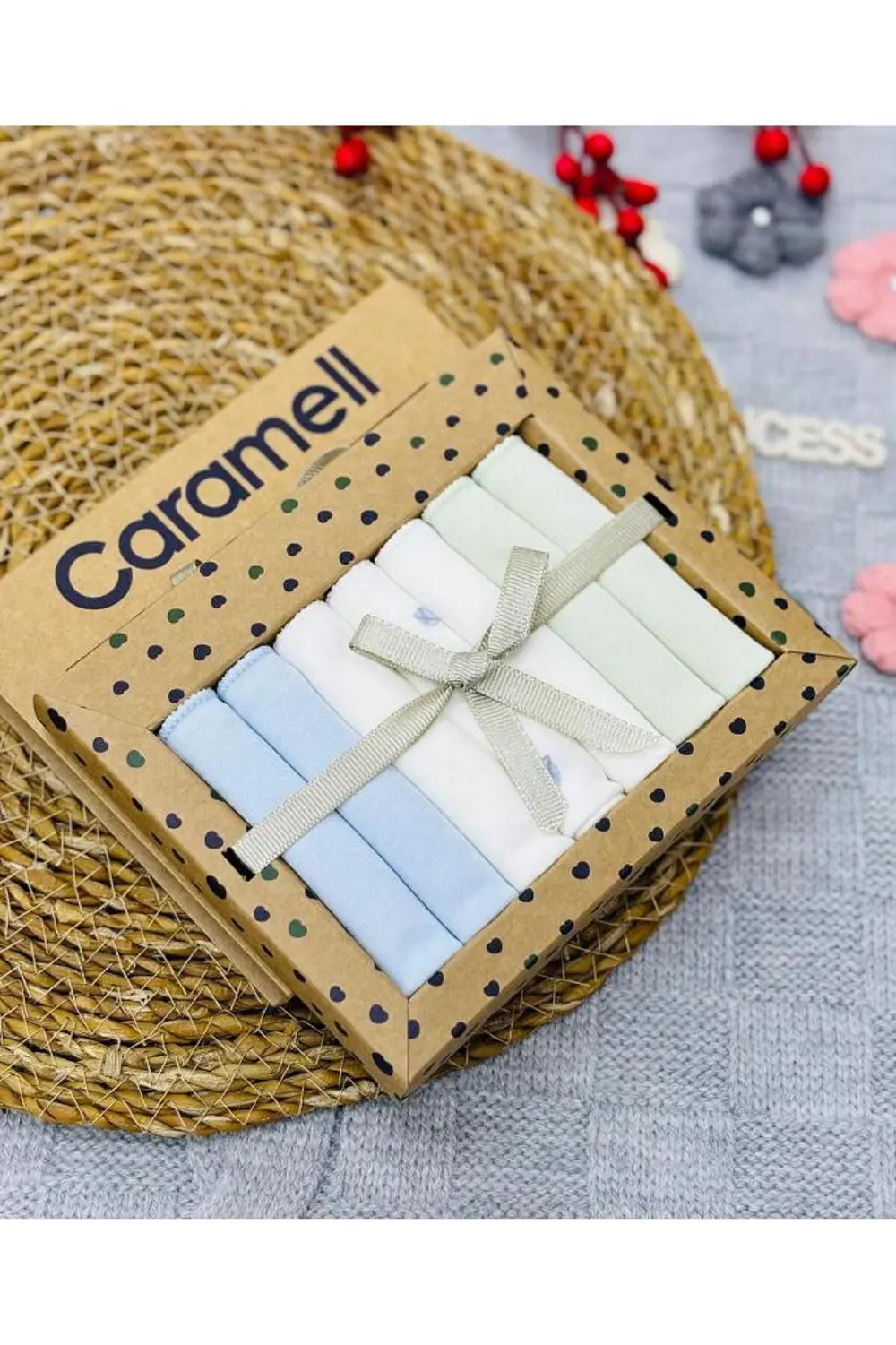 Caramell 7li Agız Silme Mendili