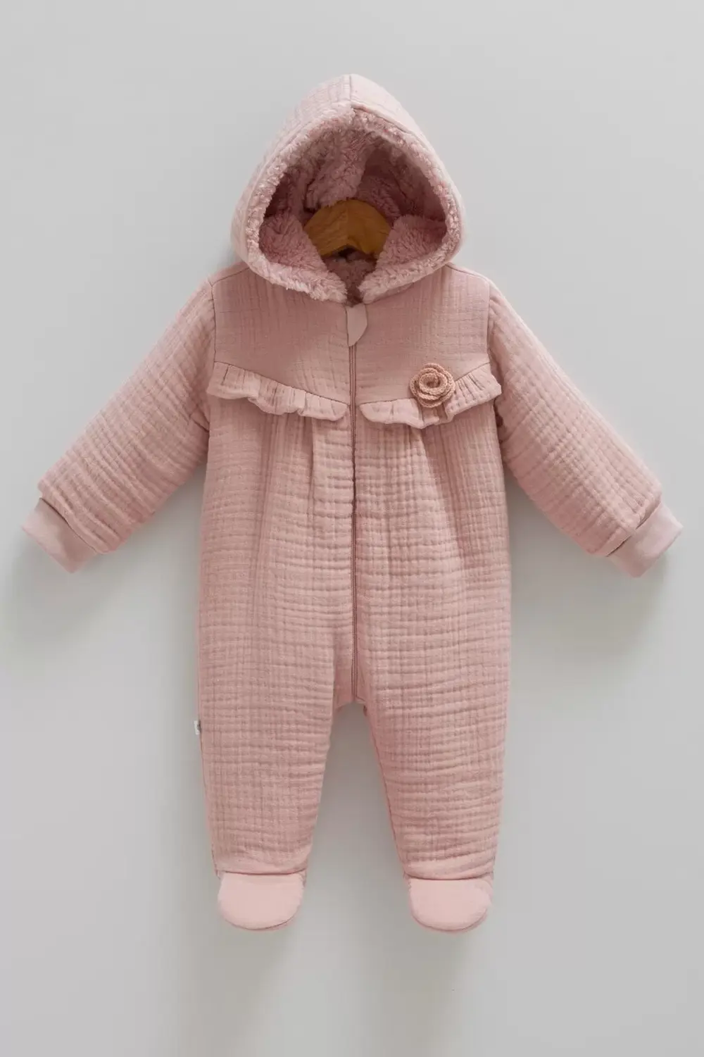 Caramell Cotton Jasmi %100 Pamuk Tulum 68-74 cm 6-9 Ay Pembe CRML