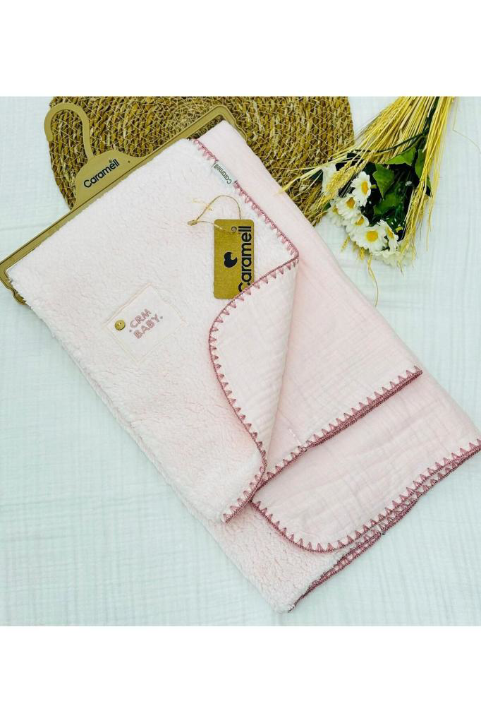 Caramell Müslin Ve Welsoft Bebek Battaniyesi Caramell Müslin Ve Welsoft Bebek Battaniyesi