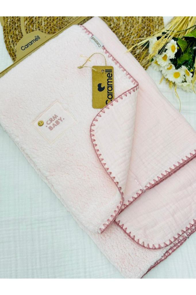 Caramell Müslin Ve Welsoft Bebek Battaniyesi Caramell Müslin Ve Welsoft Bebek Battaniyesi