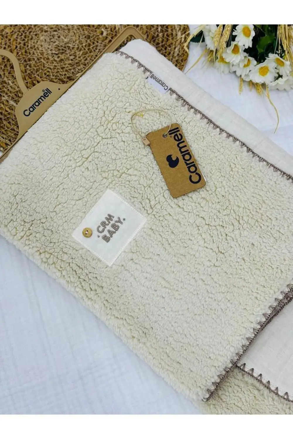 Caramell Müslin Ve Welsoft Bebek Battaniyesi