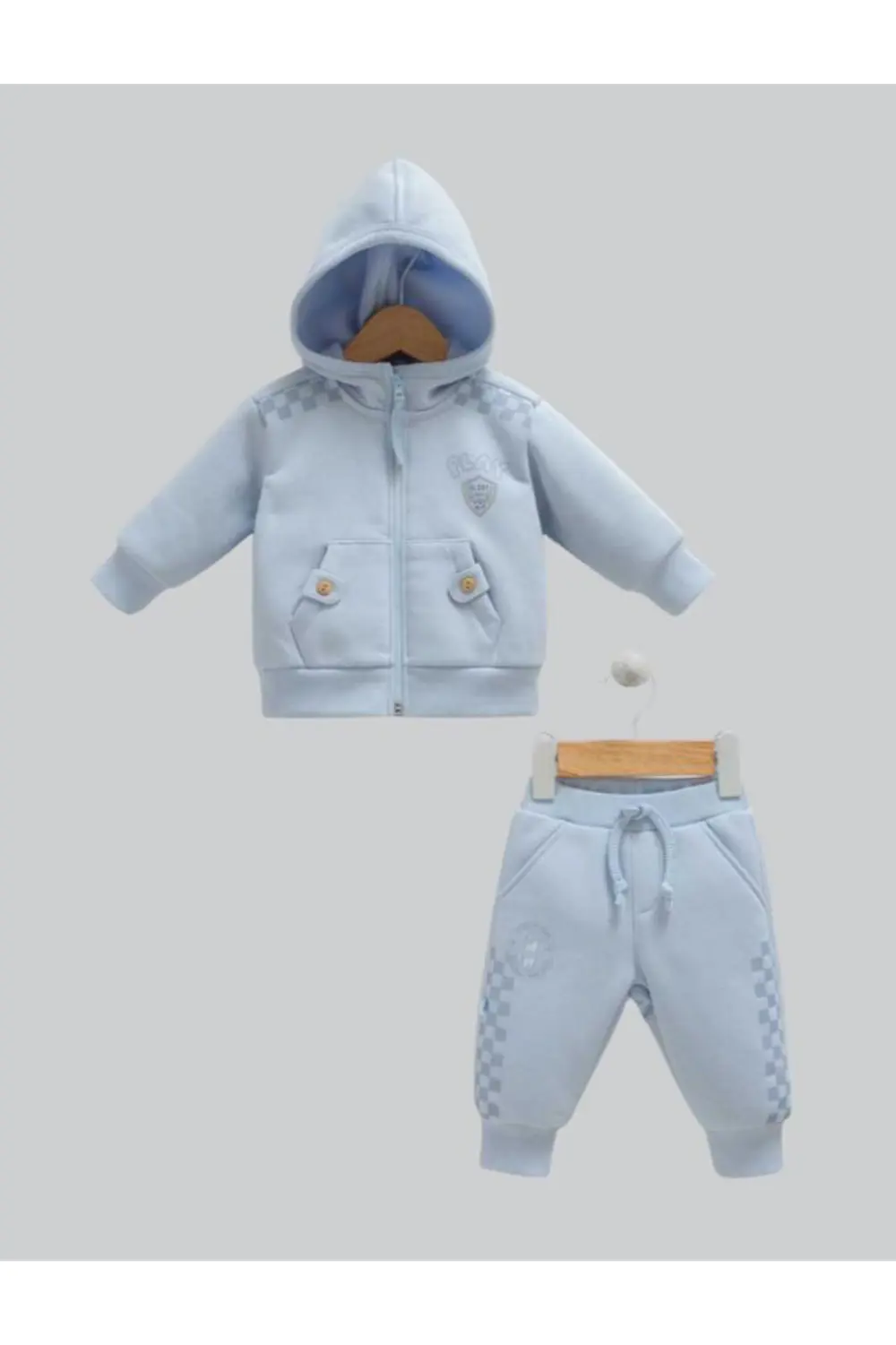 Caramell N.WinterBoy %100 Pamuk 2' li Takım 74-80 cm 9-12 Ay Mavi