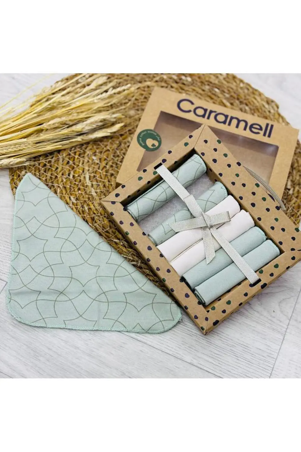 Caramell Organik 7’li Ağız Mendili