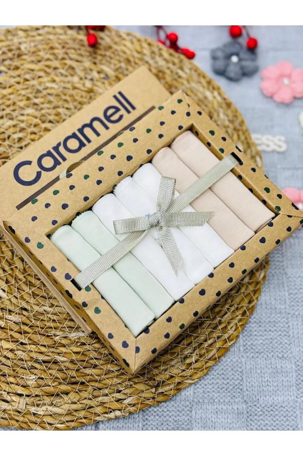 Caramell Organik 7’li Ağız Mendili