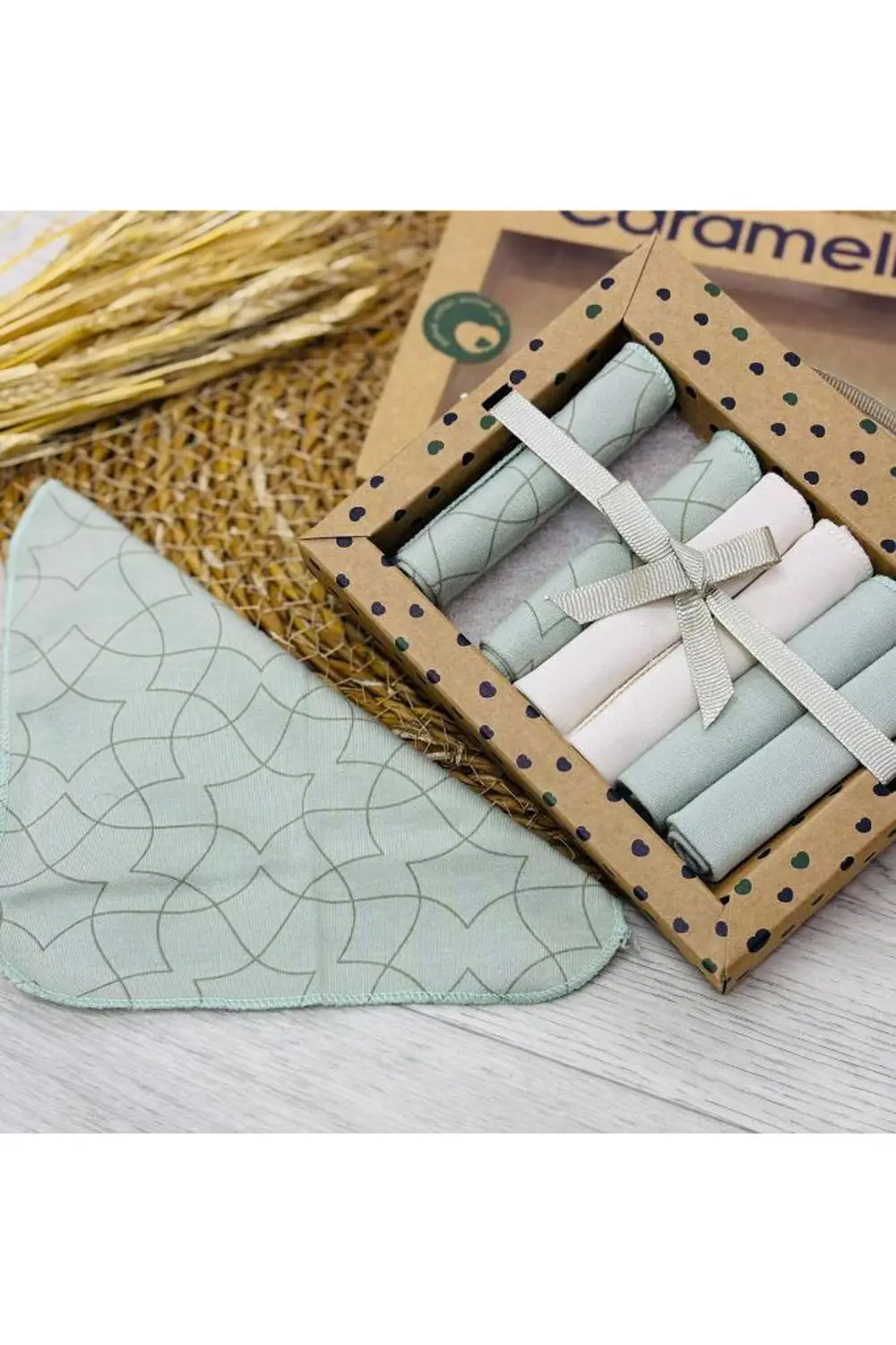 Caramell Organik 7’li Ağız Mendili