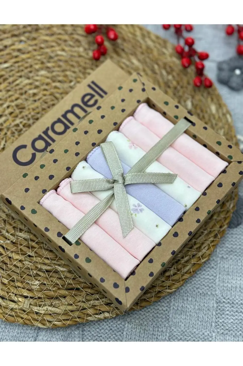 Caramell Organik 7’li Ağız Mendili