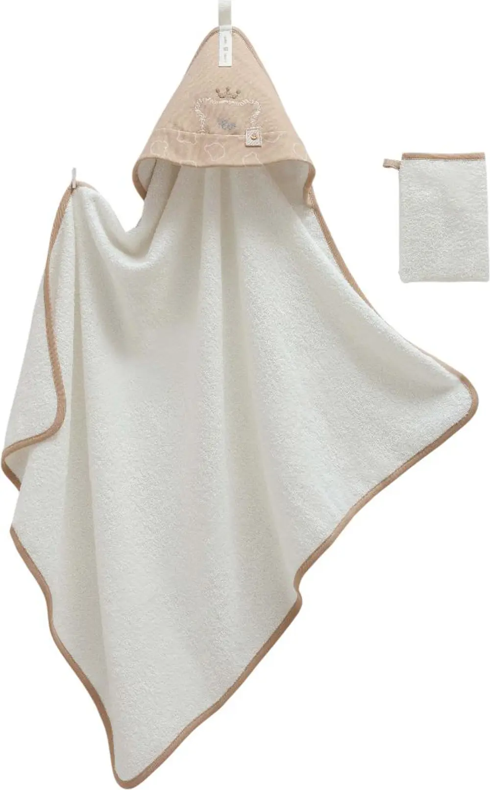 Caramell Very Cool Bebek Kundak Havlu ve Kese Kahverengi CRML.KHV