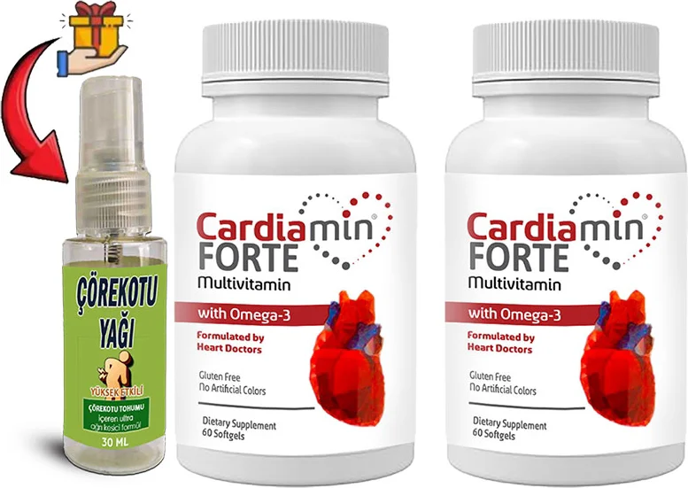 Cardiamin Forte: Omega 3 Multivitamin Kapsül + Çörek Otu Masaj Yağı Fiyatı, Yorumları ve Özellikleri