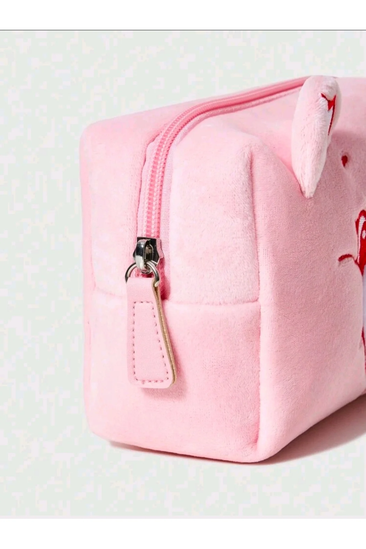 Care Bears Pembe Peluş Ayı Şekilli Kozmetik Makyaj Organizer Çanta