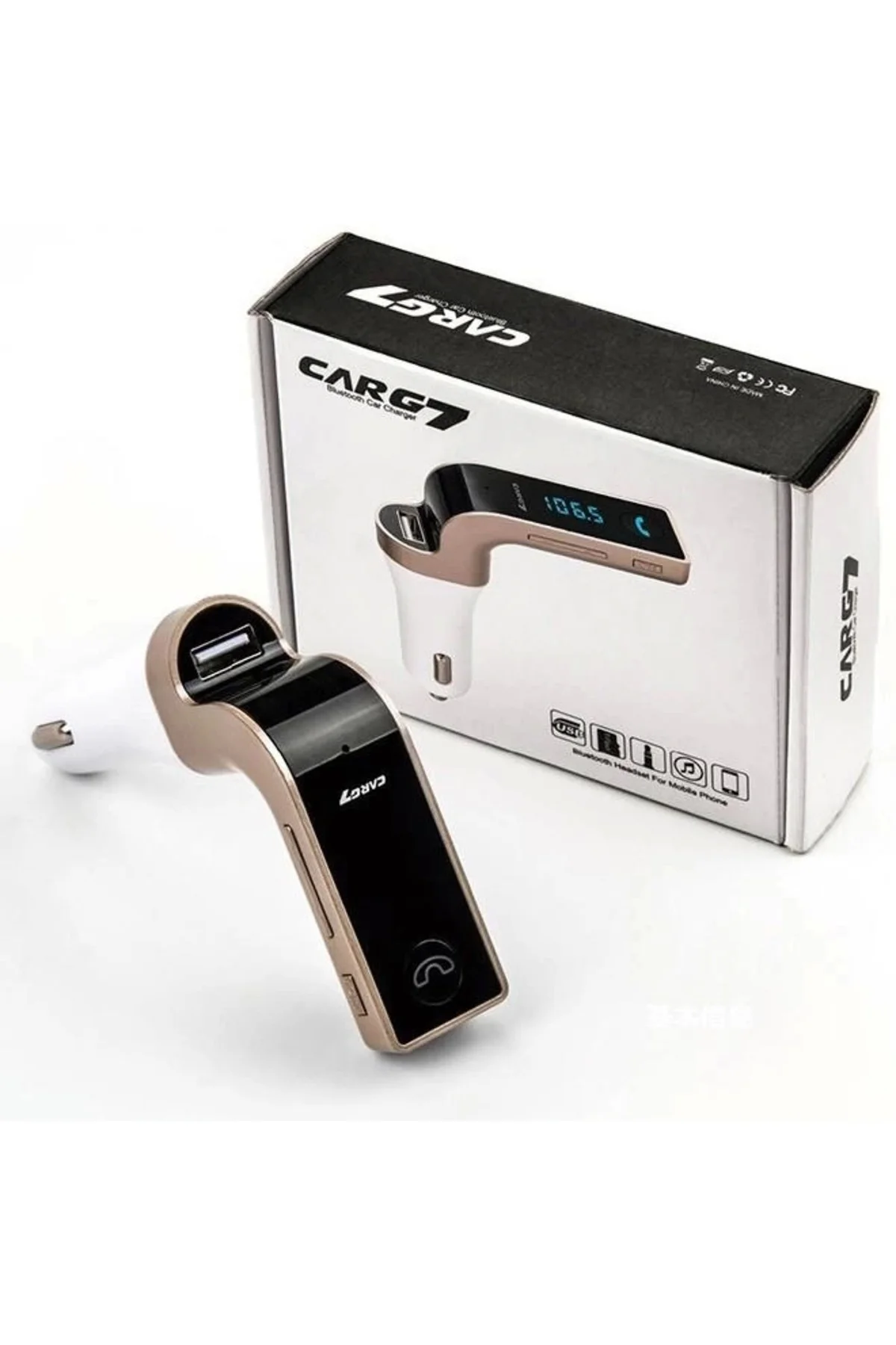 Carg7 Bluetooth Araç Fm Transmitter Usb Girişli