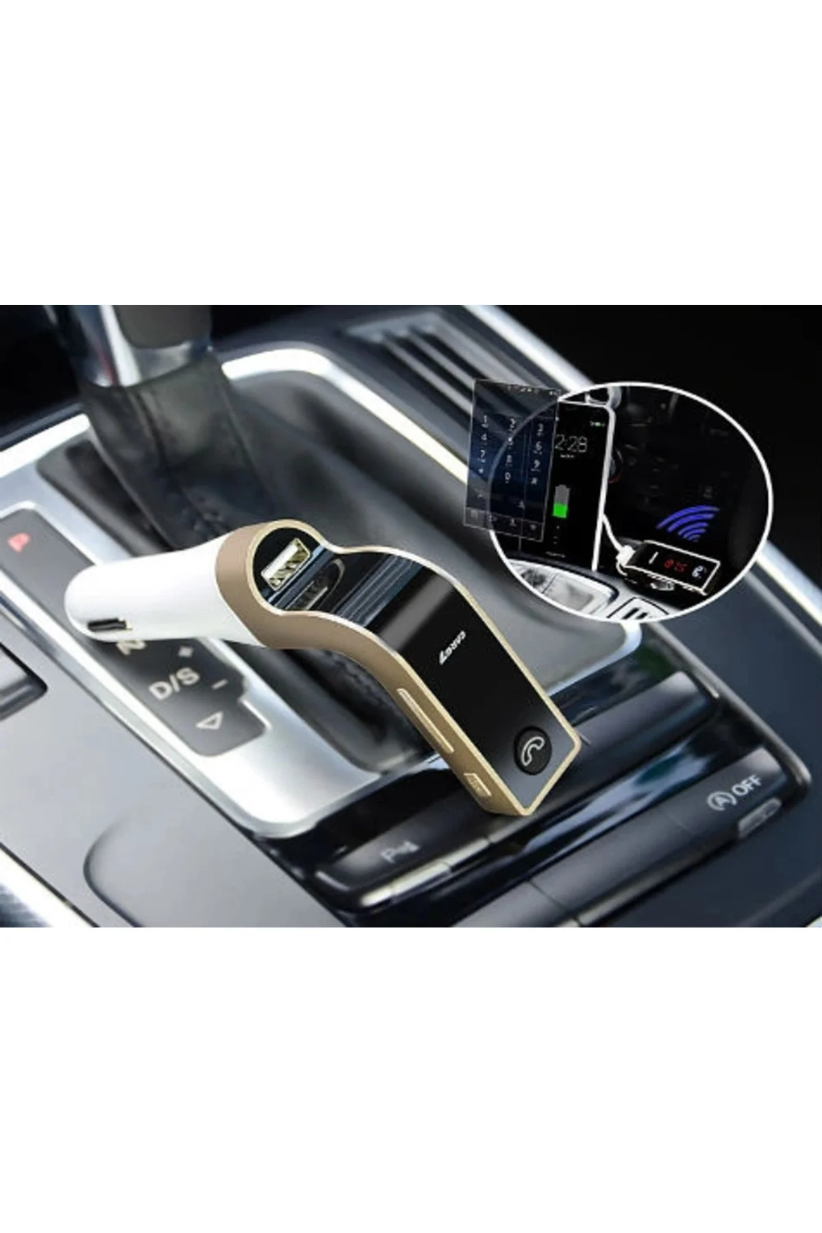 Carg7 Bluetooth Araç Fm Transmitter Usb Girişli - Görsel 3