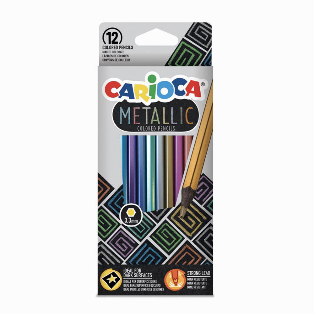 Carioca 12 Renk Metalik Kuru Boya Seti Carioca 12 Renk Metalik Kuru Boya Seti