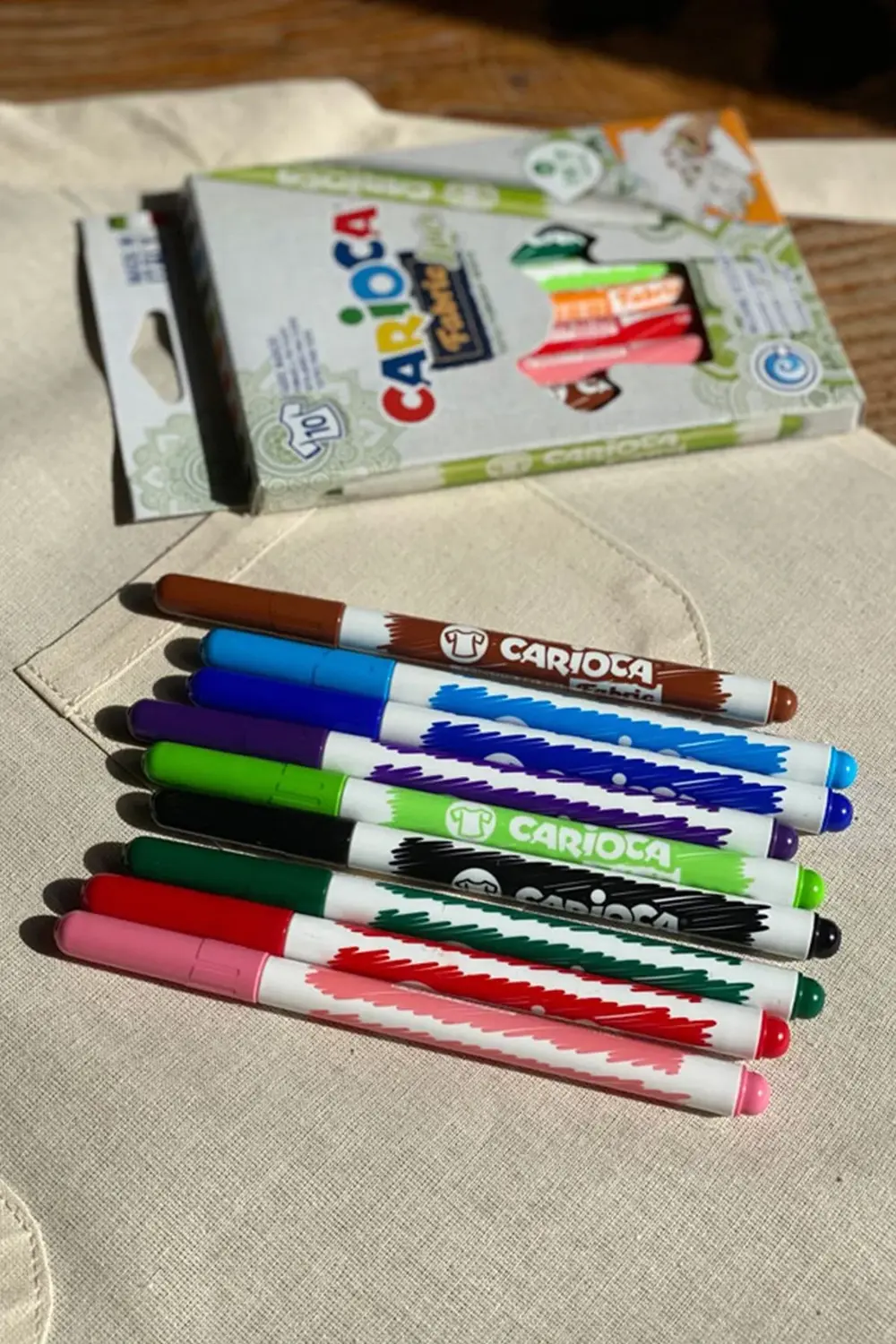 Carioca Fabric Liner Kumaş Keçeli Boyama Kalemi 10'lu