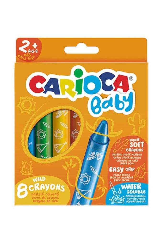 Carioca Jumbo Bebek Elleri Kirletmeyen Pastel Boya Kalemi 8'Li Carioca Jumbo Bebek Elleri Kirletmeyen Pastel Boya Kalemi 8'Li