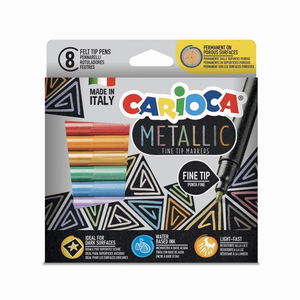 Carioca Metalik Keçeli Kalem 8'Li Carioca Metalik Keçeli Kalem 8'Li