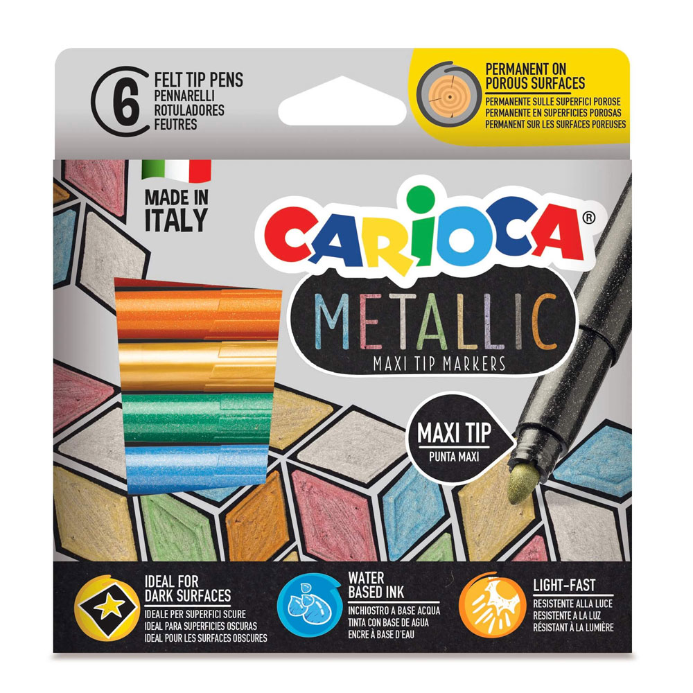 Carioca Metalik Jumbo Keçeli Kalem 6'Lı Carioca Metalik Jumbo Keçeli Kalem 6'Lı