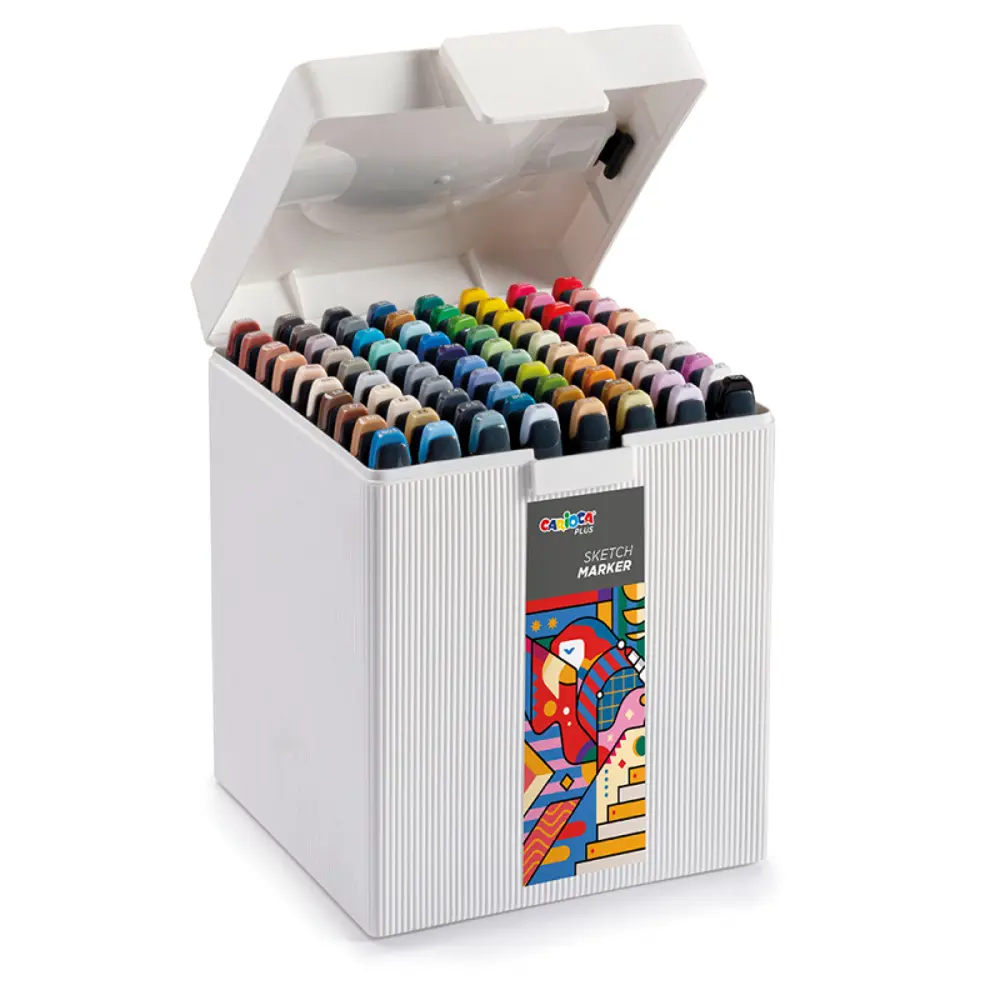 CARİOCA PLUS MARKER ÇİFT TARAFLI ÇİZİM KALEMİ 80 RENK CARİOCA PLUS MARKER ÇİFT TARAFLI ÇİZİM KALEMİ 80 RENK