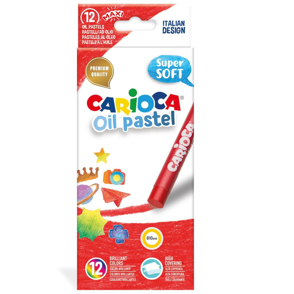 Carioca Yağlı Pastel Boya Kalemi 12'Li Carioca Yağlı Pastel Boya Kalemi 12'Li
