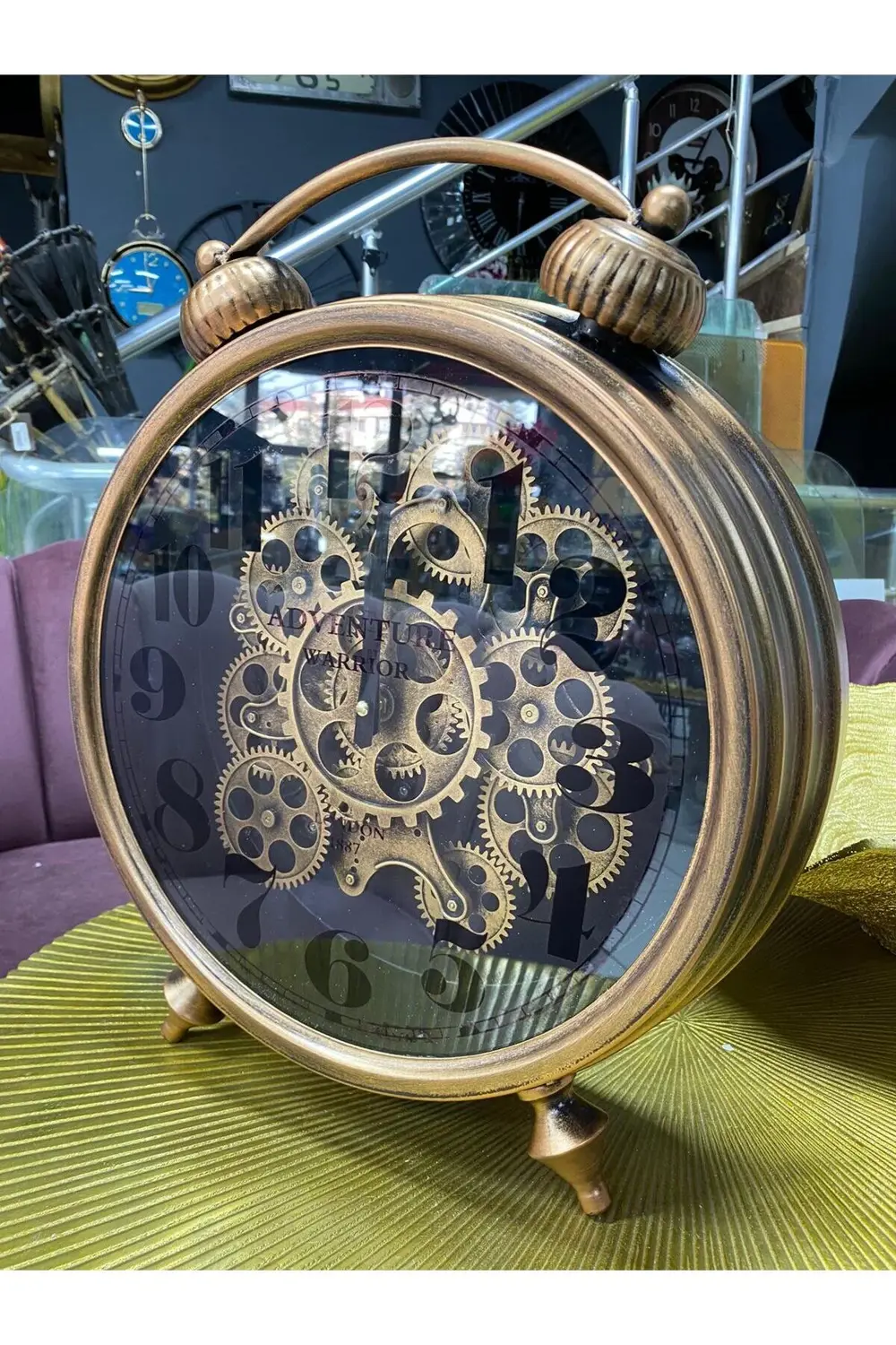 Çarklı Masa Üstü Ve Duvar Saati 39x46cm