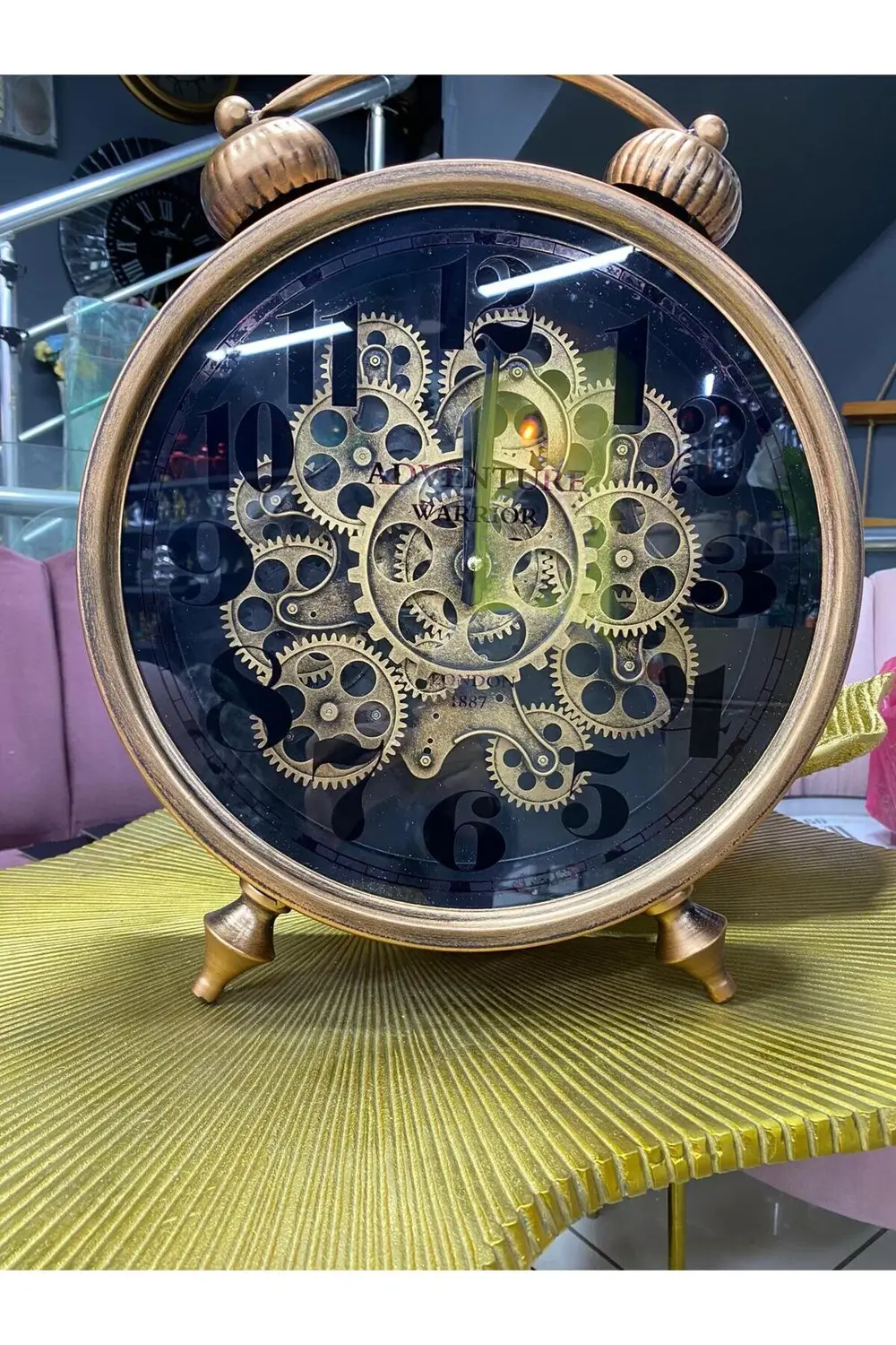 Çarklı Masa Üstü Ve Duvar Saati 39x46cm