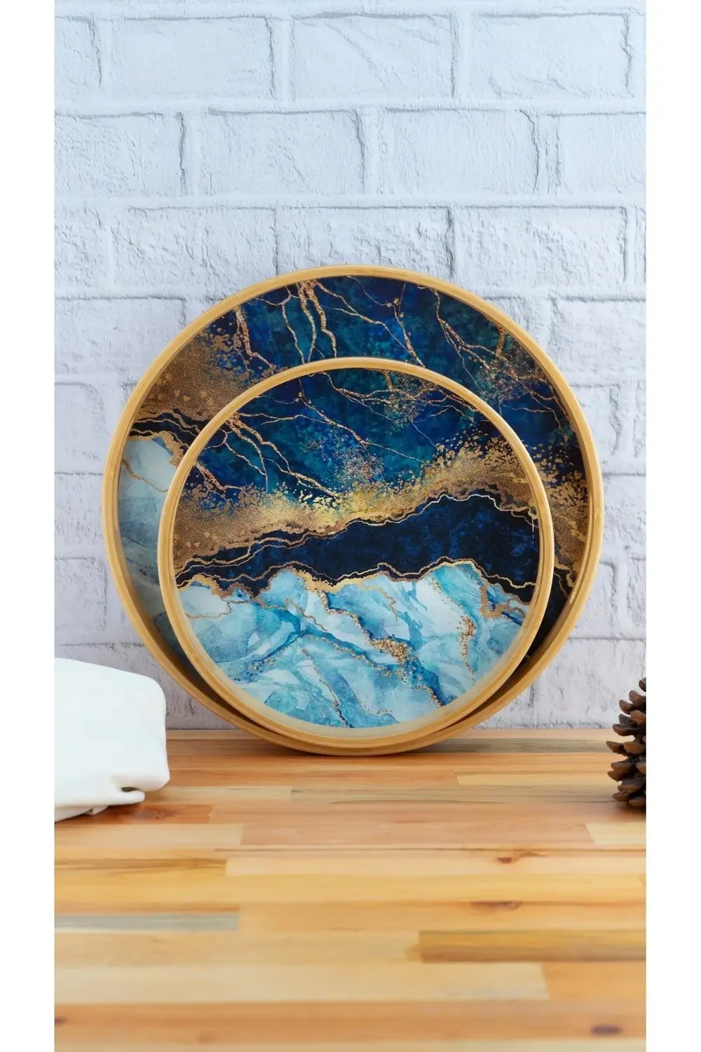 Carnell  2'li Yuvarlak Tepsi