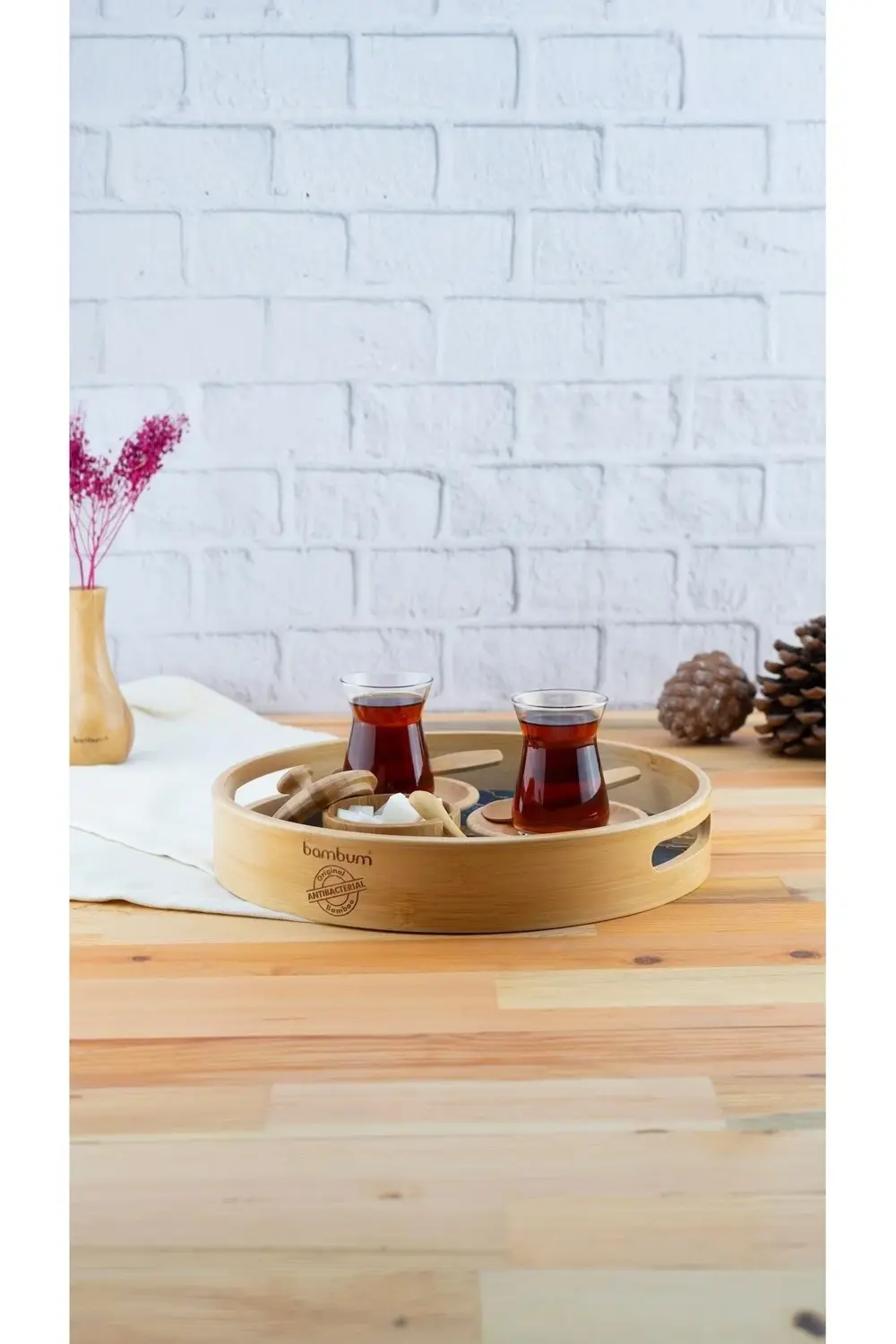 Carnell  2'li Yuvarlak Tepsi